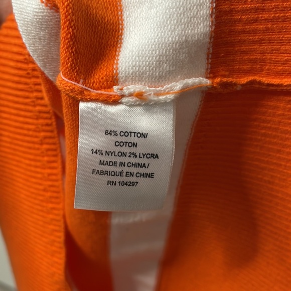 Milly small orange and white striped sweater - Picture 6 of 11